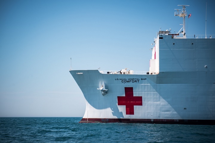 Uno de los mayores barcos hospital del mundo en la actualidad